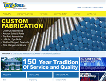 Tablet Screenshot of lordandsons.com